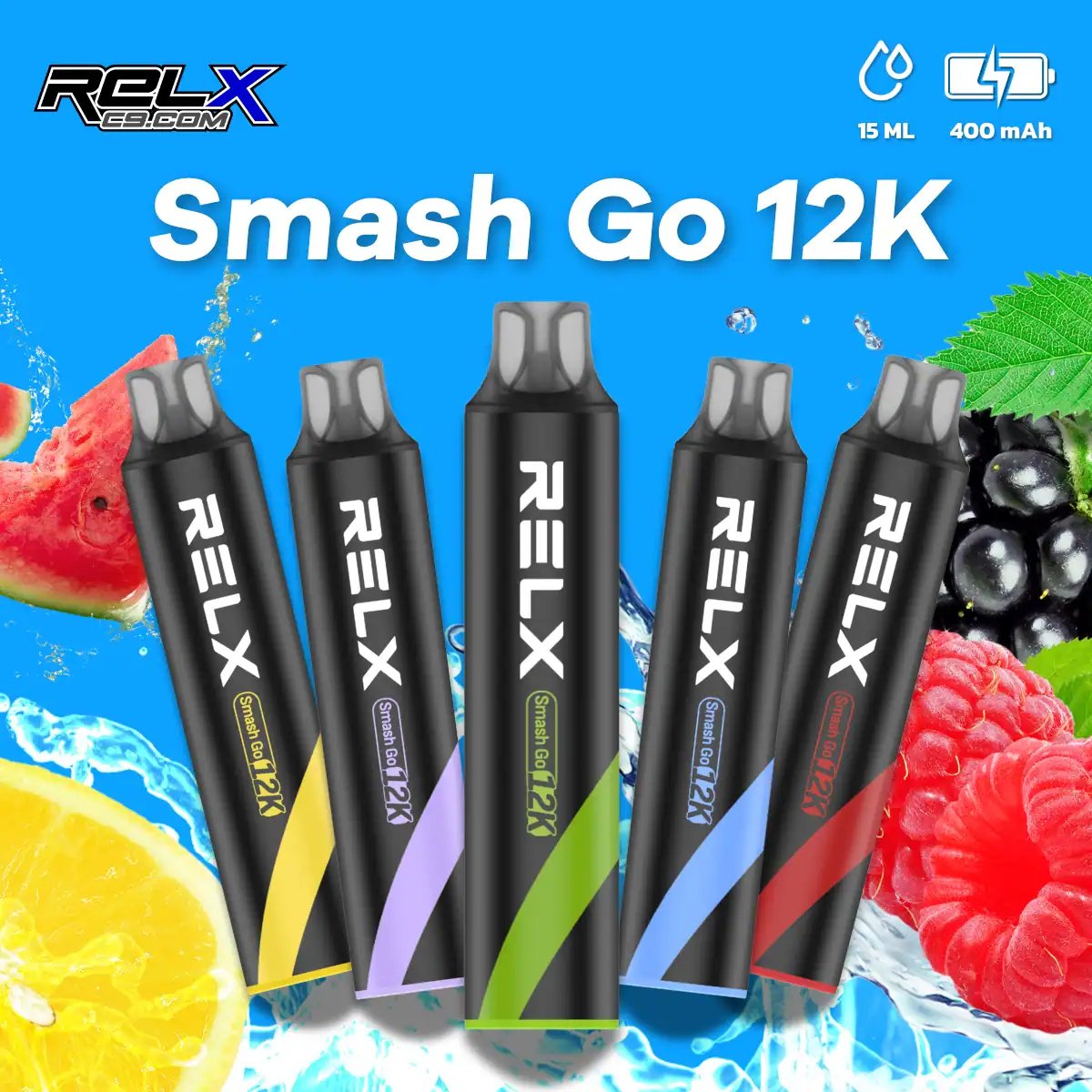 【解癮天花板】RELX Smash Go 12000 抽 400mAh 閃充不斷電、穩壓技術始終如一 5% 強勁擊喉感、一秒上頭極致滿足 15ml 爆爽大油量 台灣現貨:圖片 6
